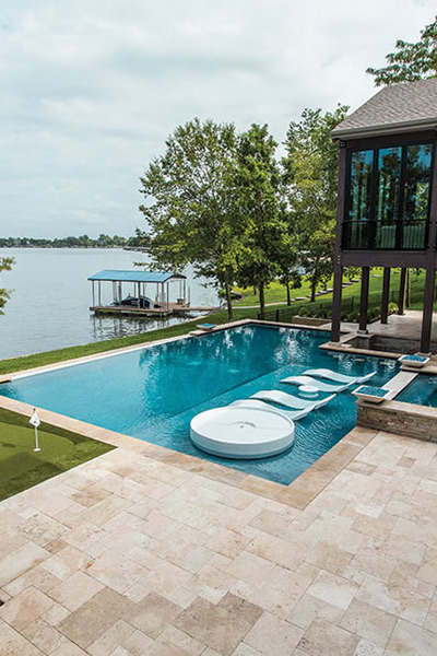 Light Travertine Pavers for Modern Patio – Slip-Resistant Surface