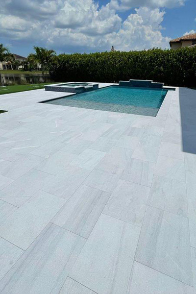 Ice White Marble Flooring – Luxury Outdoor & Indoor Look