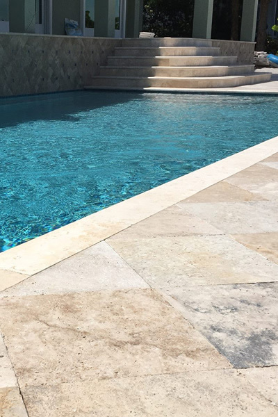 Classic Travertine Pavers for Modern Patio – Slip-Resistant Surface