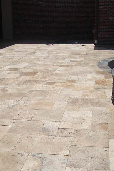 Travertine Pavers for garden – Durable Outdoor Stonework