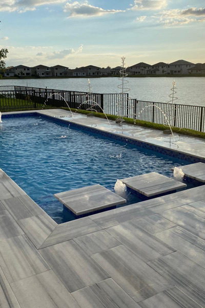 Skyline Marble Entryway – Premium Residential Outdoor Flooring