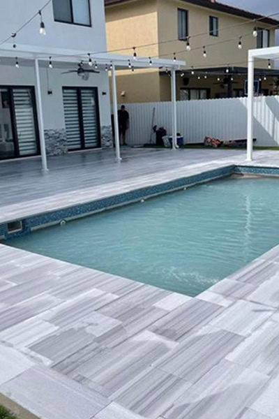 Skyline White Marble Flooring – Luxury Outdoor & Indoor Look