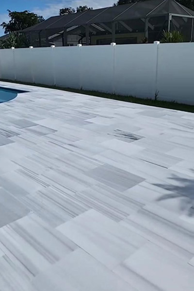 Skyline Marble Paver Patio – High-End Residential Hardscape