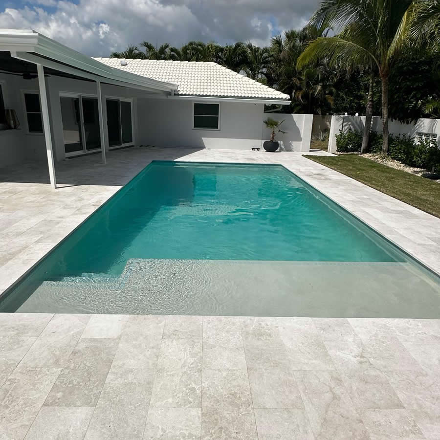 Crema Marfil Beige Marble Pavers – Perfect for Elegant Outdoor Spaces
