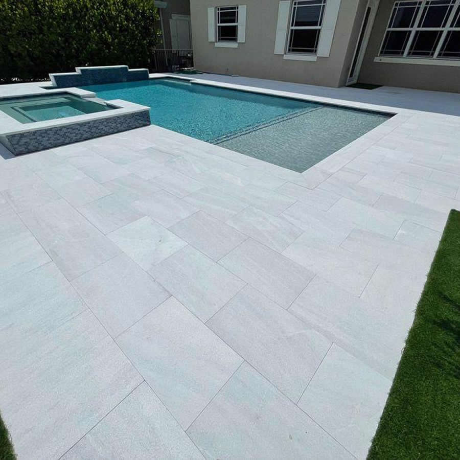 Ice White Marble Pavers – Perfect for Elegant Outdoor Spaces