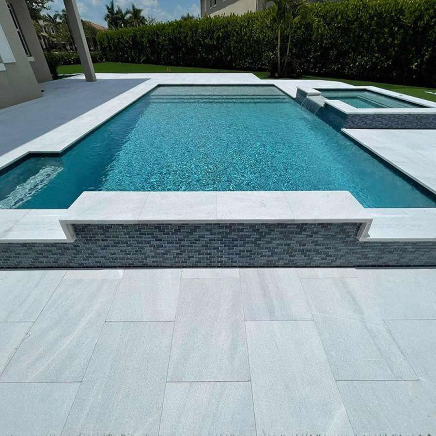 Ice White Marble Pavers – Perfect for Elegant Outdoor Spaces