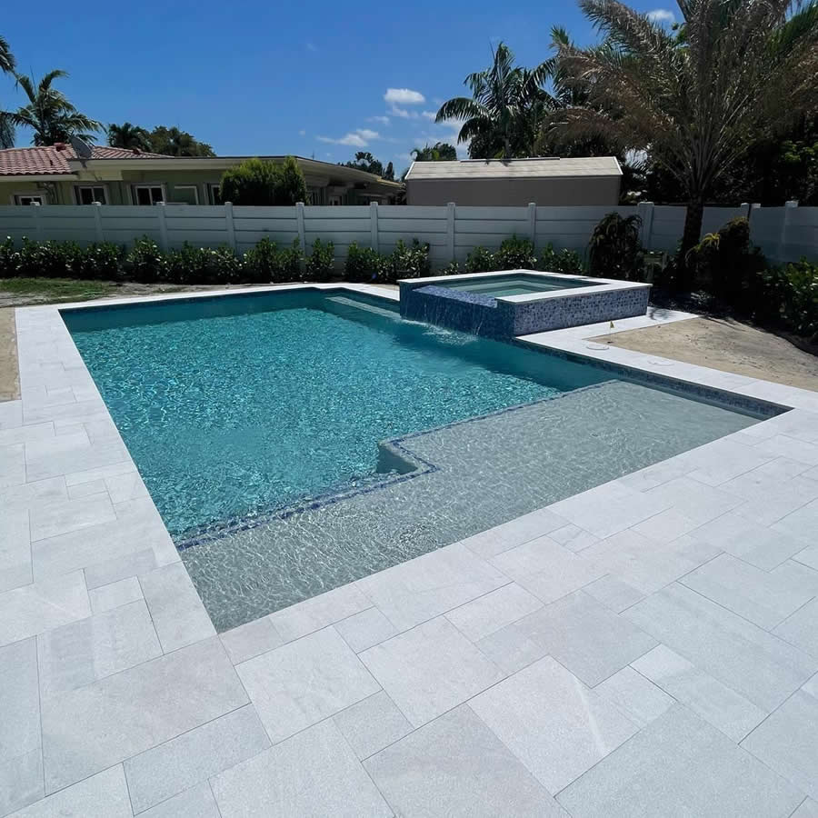 Ice White Marble Pavers – Perfect for Elegant Outdoor Spaces