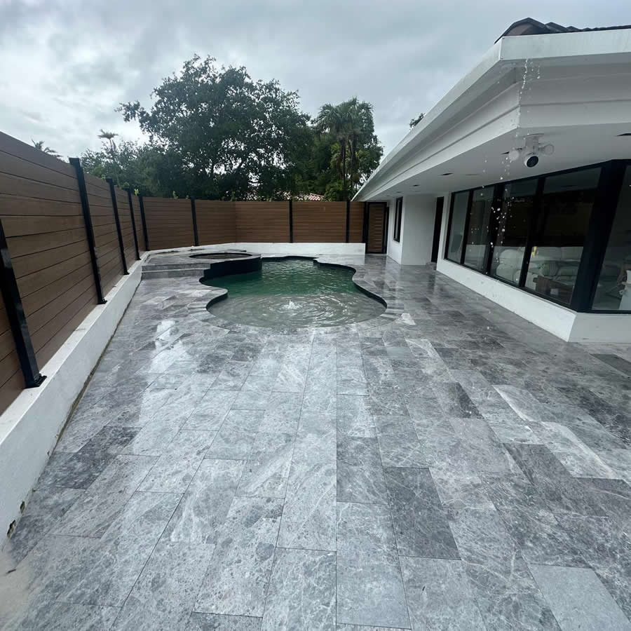 Tundra Gray Marble Pavers – Perfect for Elegant Outdoor Spaces