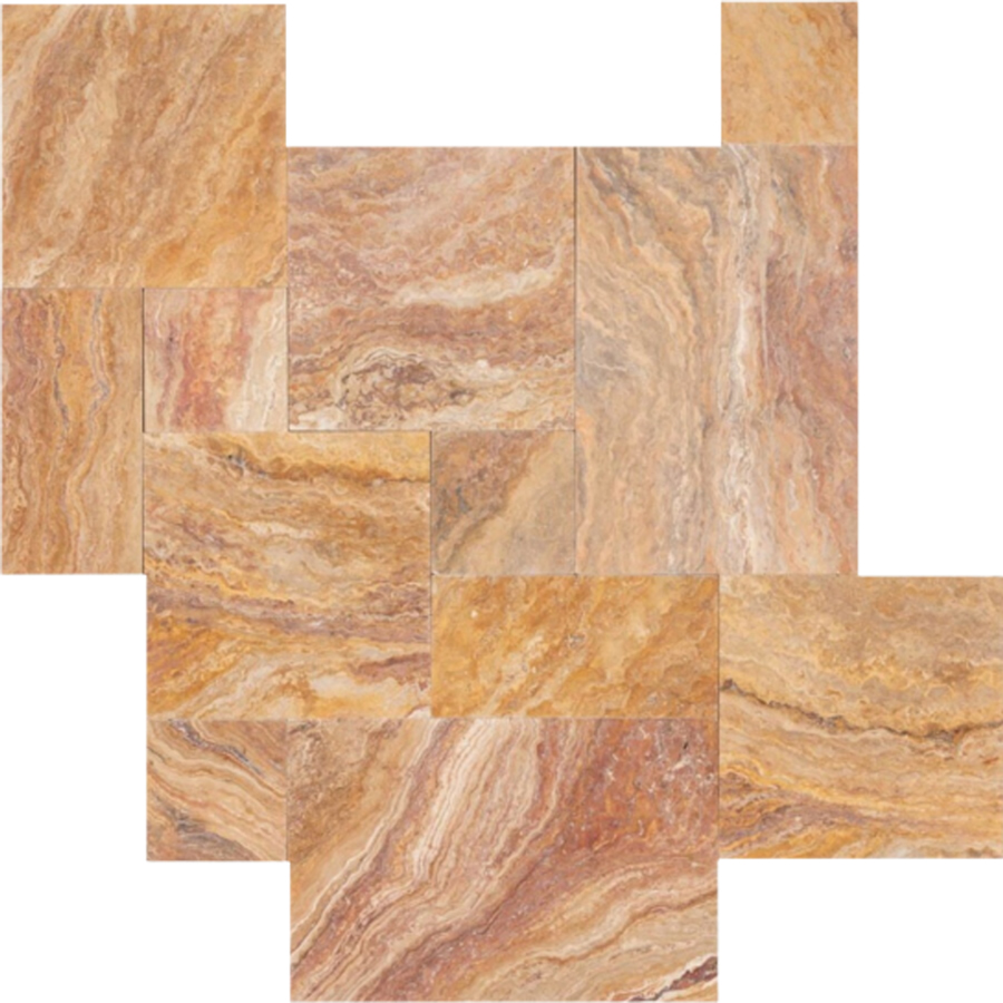 Autumn Blend Travertine Pavers – Perfect for Outdoor Elegance