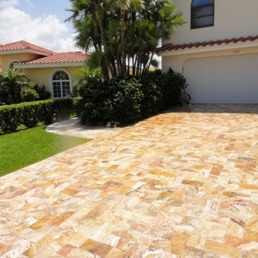 Autumn Blend Travertine Pavers – Perfect for Outdoor Elegance