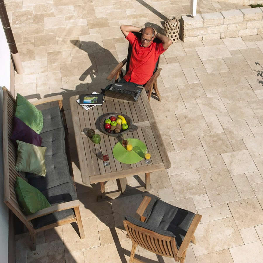 Ivory Toscano Travertine Pavers – Perfect for Elegant Outdoor Spaces