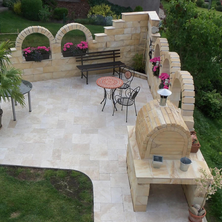 Ivory Travertine Pavers – Perfect for Elegant Outdoor Spaces