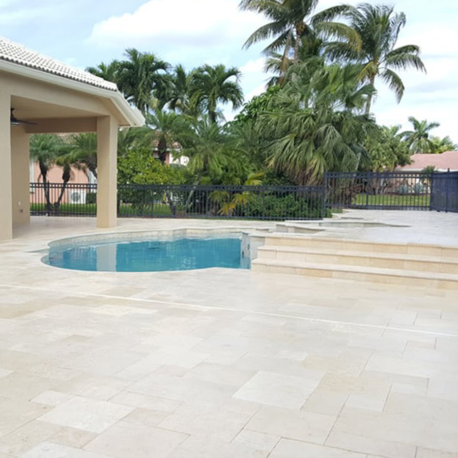 Ivory Travertine Pavers – Perfect for Elegant Outdoor Spaces