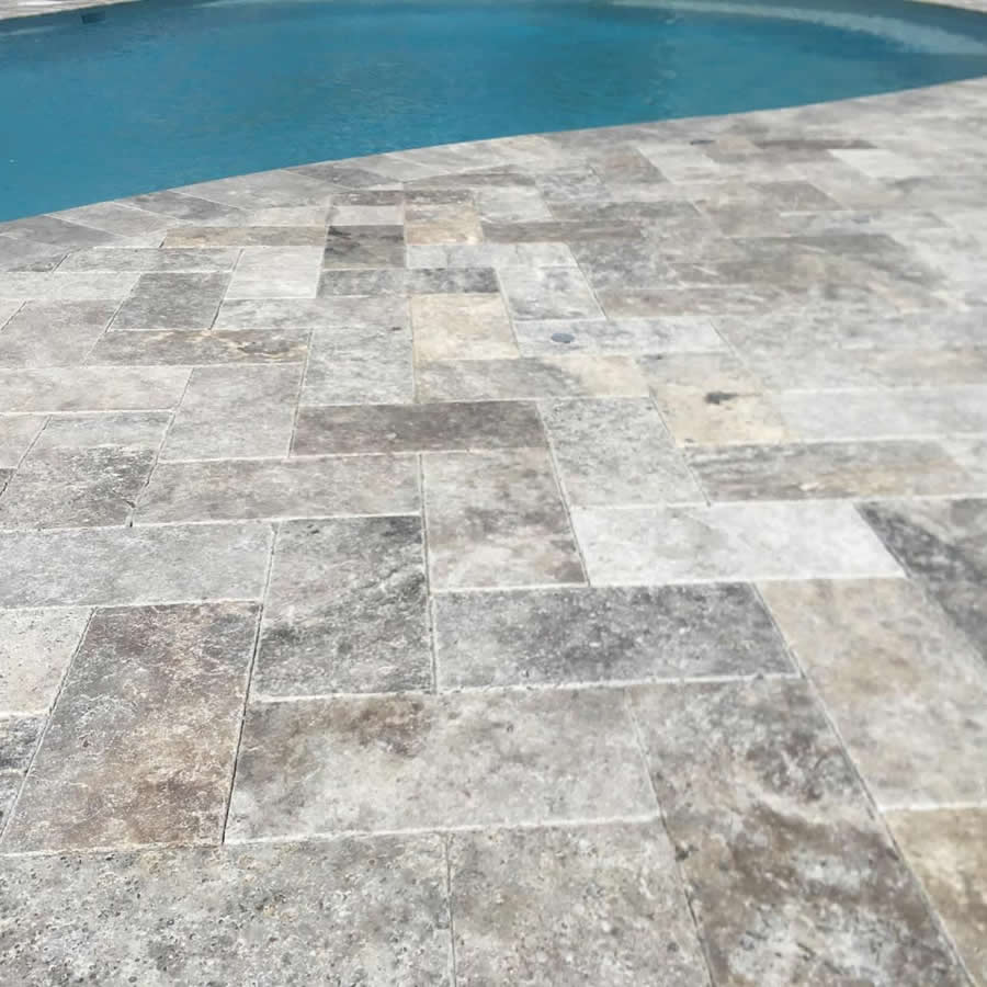 Silver Travertine Pavers – Perfect for Modern Outdoor Living