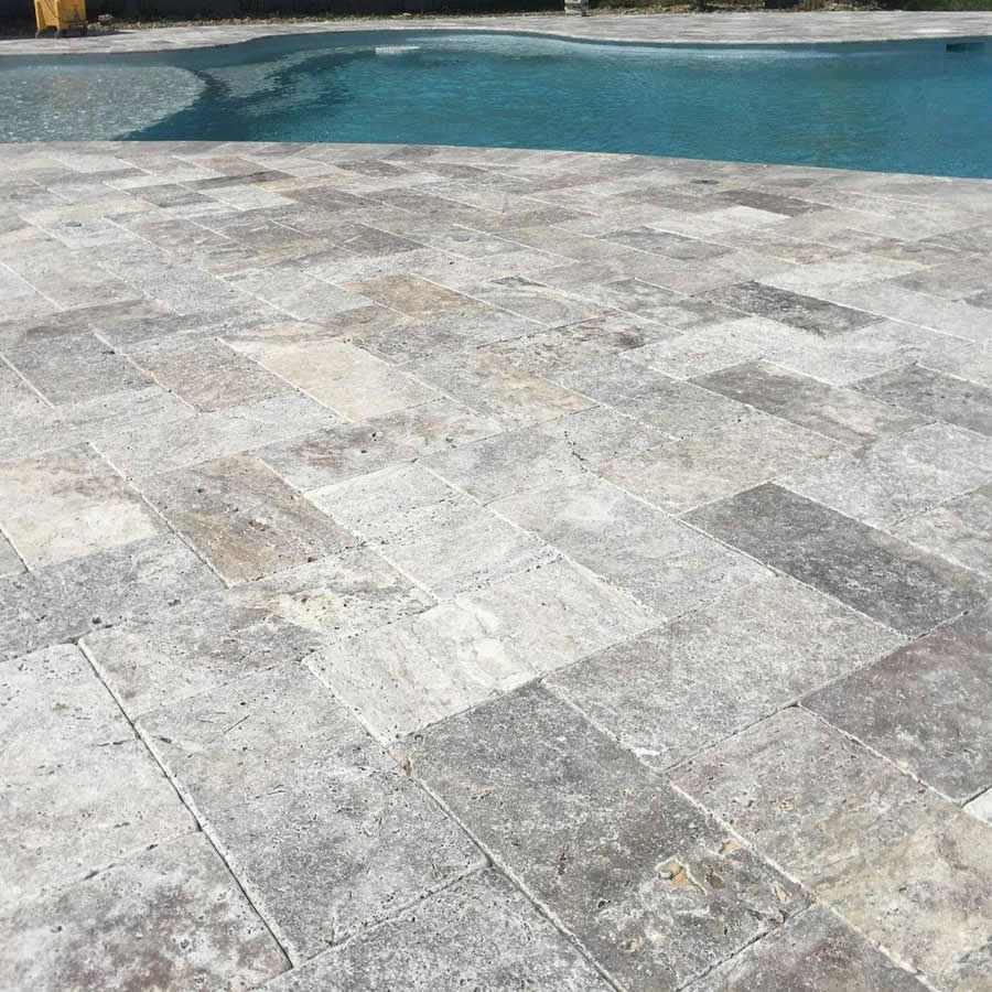 Silver Travertine Pavers – Perfect for Modern Outdoor Living