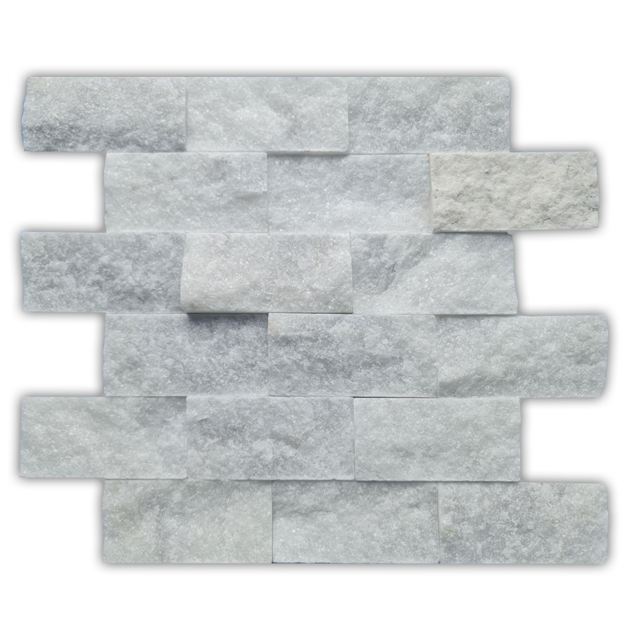 Carrara Natural Stone Marble Split Face – Elegant & Durable Wall Cladding for Interior & Exterior Spaces