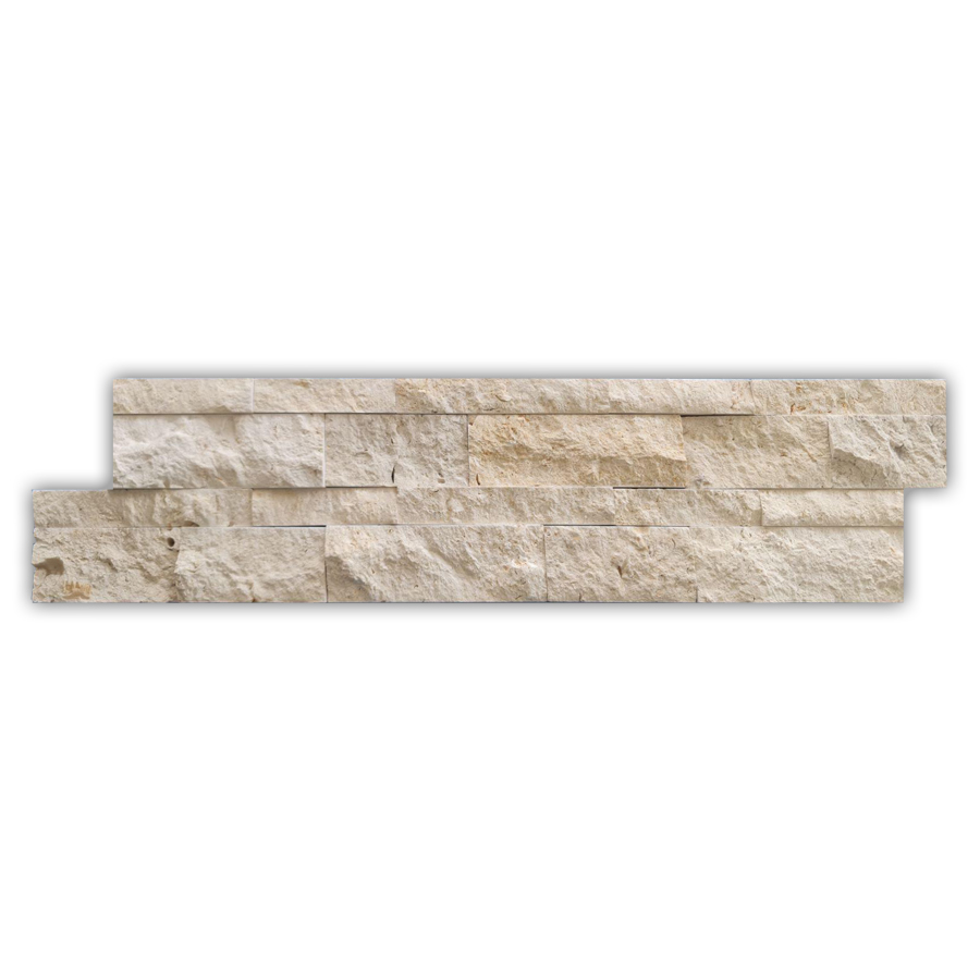 Ivory Travertine Natural Stone Split Face – Elegant & Durable Wall Cladding for Interior & Exterior Spaces
