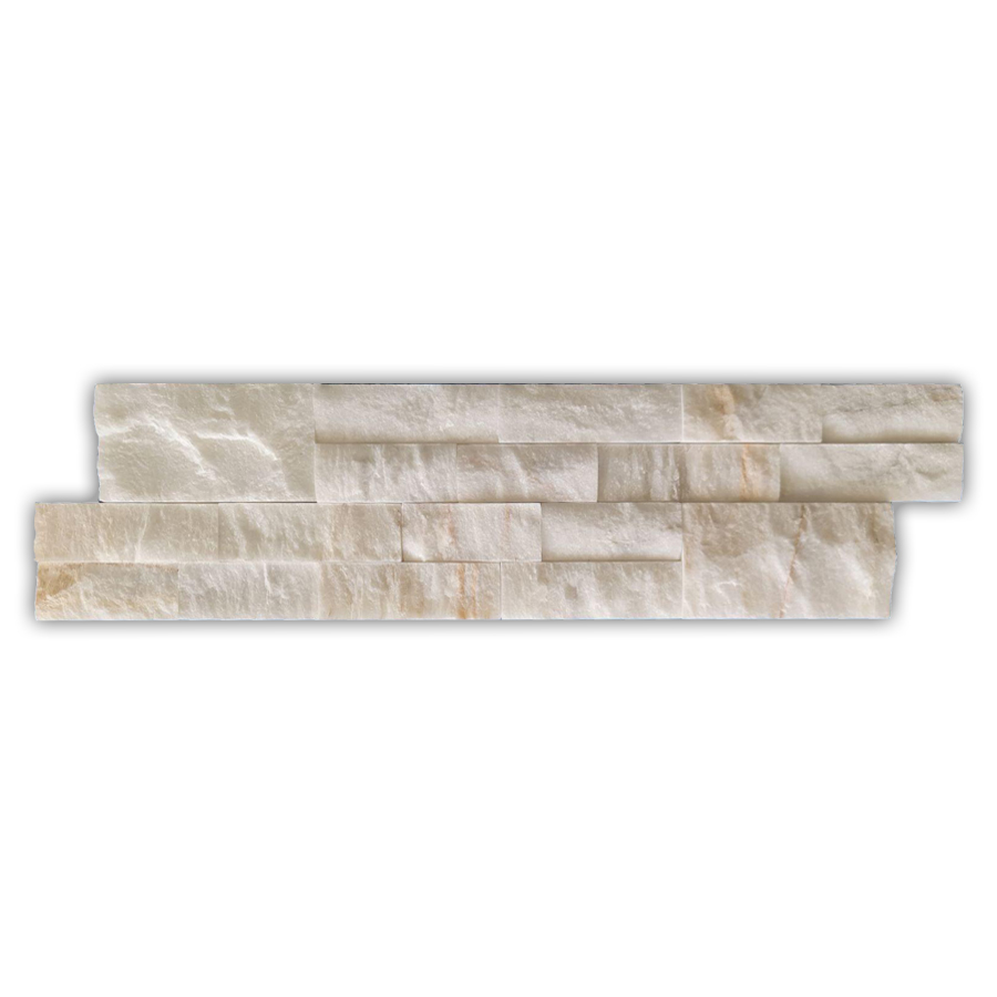Onyx White Natural Stone Travertine Split Face – Elegant & Durable Wall Cladding for Interior & Exterior Spaces