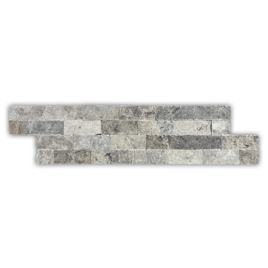 Silver Travertine Natural Stone Travertine Split Face – Elegant & Durable Wall Cladding for Interior & Exterior Spaces